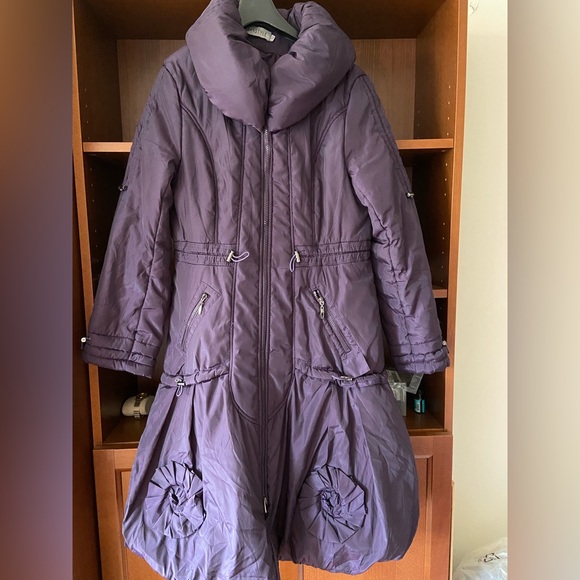 Franstyle  Women’s Purple Puffer Jacket - Picture 1 of 10